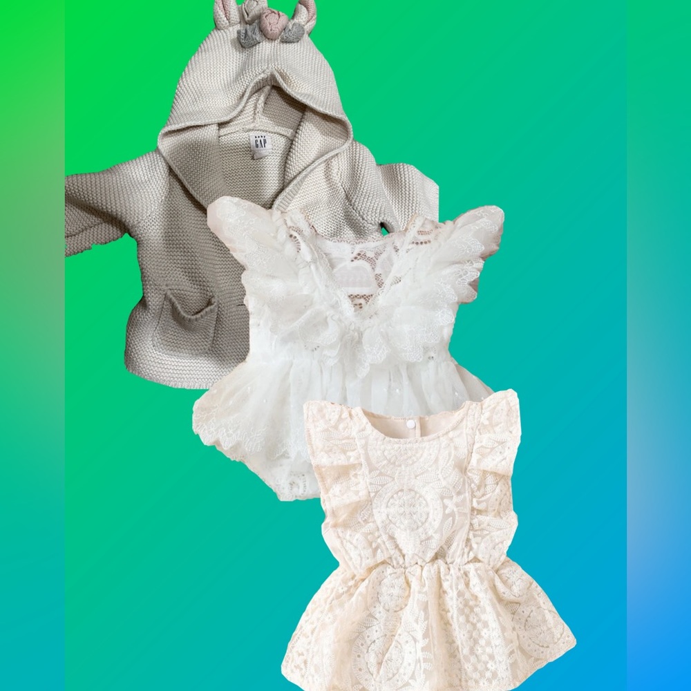 Bundle 0-3 months baby girl clothes